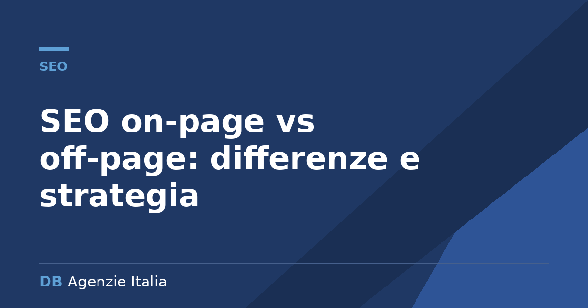 SEO on-page vs off-page